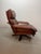 Leolux Vintage Swivel Lounge Chair in Cognac Leather on Plywood Frame from Leolux, 1970s For Sale - Image 4 of 10