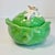 1970s Vintage Hollywood Regency Americana Folk Art Cabbage Tureen With Bunnies For Sale - Image 10 of 18