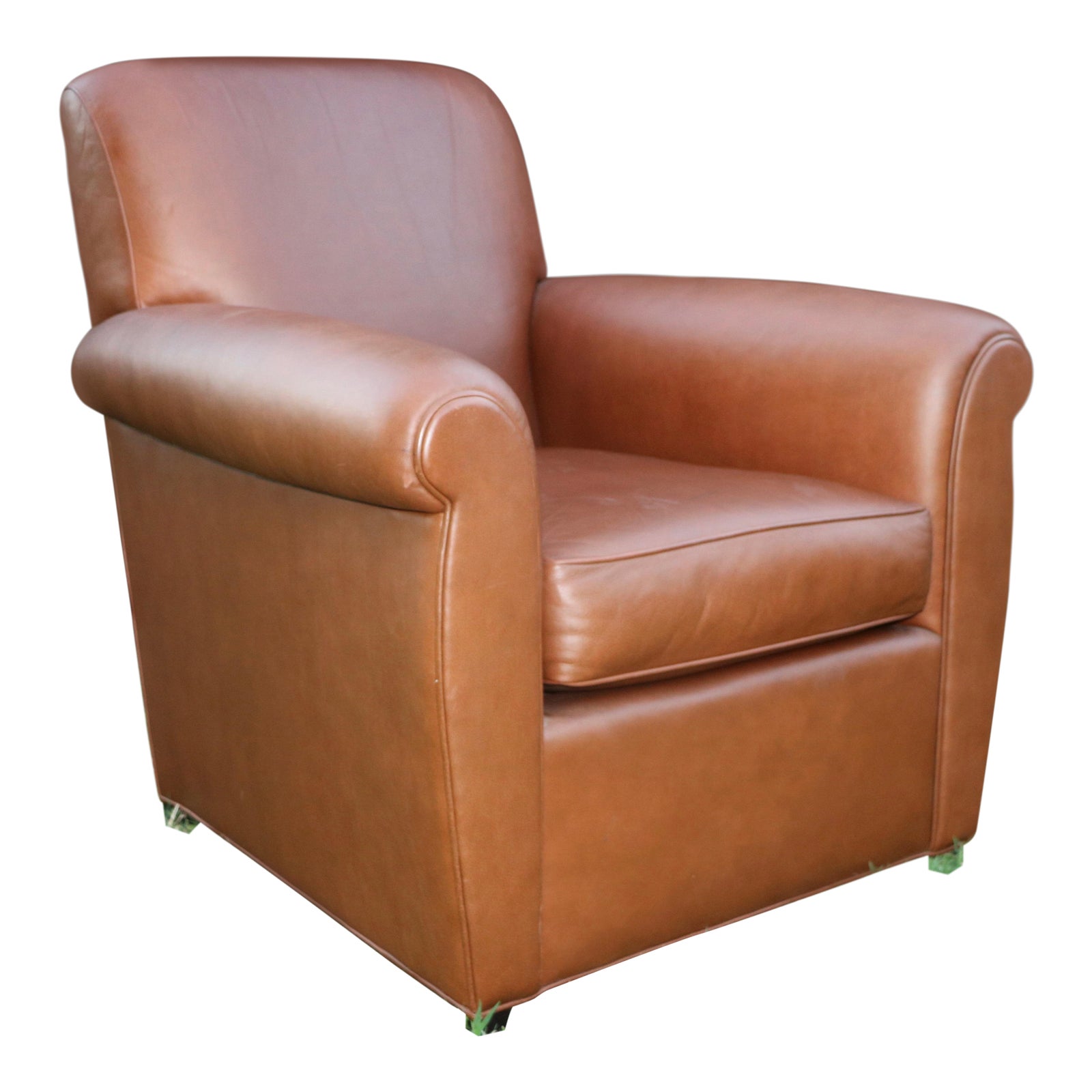 Baker Furniture & Coach Leather Club Chair Chairish