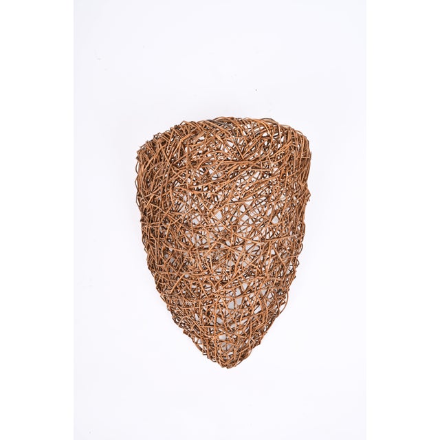 Mid-Century Italian Rattan Nesting Wall Lamps, 1970s, Set of 2 For Sale - Image 11 of 18