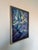 Striking vintage abstract oil painting titled “Escape” by Noney Coleman. Featuring intersecting geometric forms and...