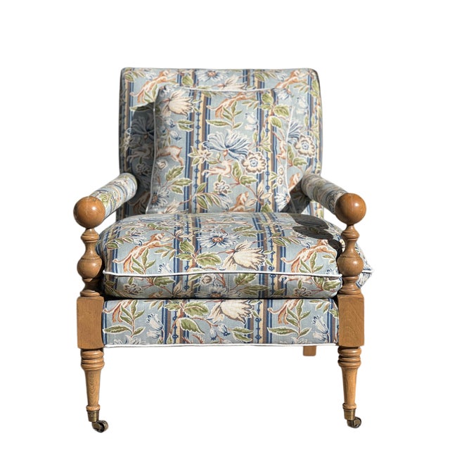 Pair Bradstreet Armchairs in Cowtan & Tout For Sale - Image 11 of 17