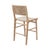 2020s Matthew Izzo Home Astrid Cerused Oak Counter Stool With Woven Back and Rush Seat For Sale - Image 5 of 7