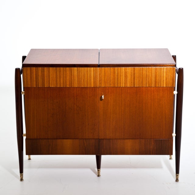 Mid-Century Folding Bar Cabinet, Italy circa 1950s For Sale - Image 18 of 18