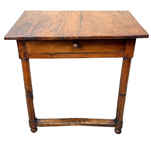 French Provincial Fruitwood Farmhouse Table, 1850 For Sale - Image 9 of 13