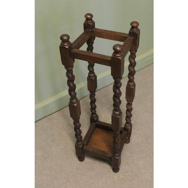 Antique Umbrella Hall Stand in Oak, 1800s For Sale - Image 6 of 7