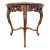 1930s Italian Heavily Hand Carved Walnut Center Lamp Table For Sale