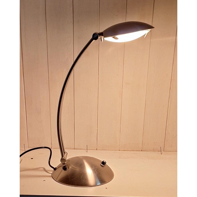 Silver Adjustable Desk Lamp in Stainless Steels with Dimmer from Orion, 2000s For Sale - Image 8 of 8