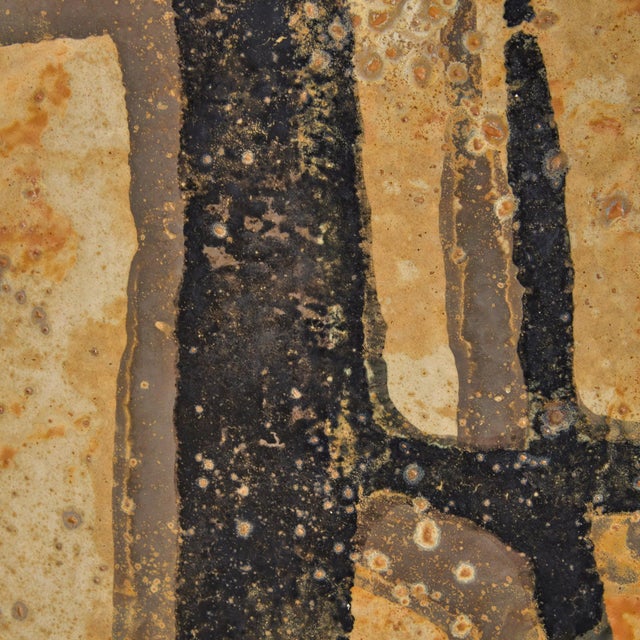 Metal French Ceramic Abstract Wall Sculpture, 1950s For Sale - Image 7 of 8