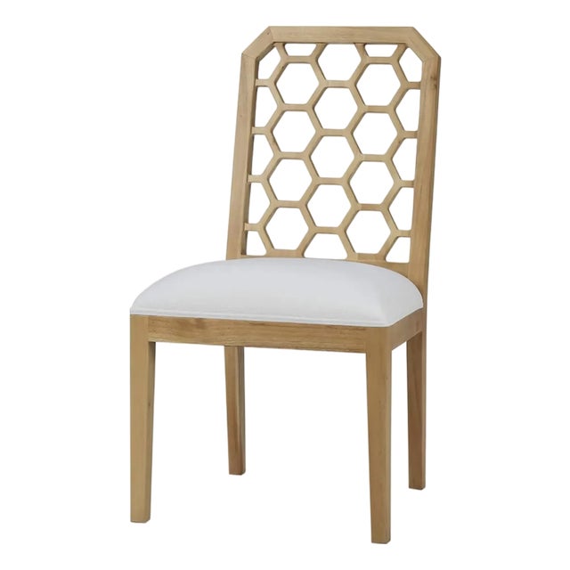 Honeycomb Back Mahogany Dining Chair For Sale