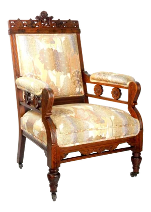 Art Nouveau Era Swedish Throne Lounge Chair