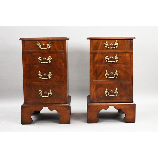 Pair of william iv mahogany bedside cabinets item code: 1380 a handsome and well-matched pair of william iv mahogany...