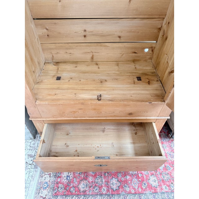 19th Century English Pine Armoire For Sale - Image 13 of 14