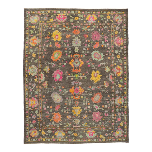 Turkish Oushak Rug - 10'02 X 13'00 For Sale