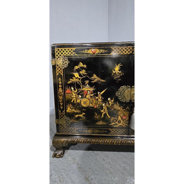 Fine Chinoiserie 2-Door Cabinet, 1900 For Sale - Image 18 of 18