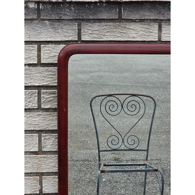 1920 Mahogany Round Edge American Mirror. For Sale - Image 17 of 17