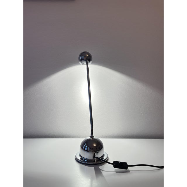 1970s Space Age Chrome Table Lamp, 1970s For Sale - Image 5 of 9