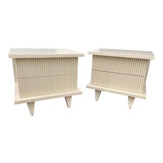 American of Martinsville Two Drawer Nightstands - a Pair For Sale