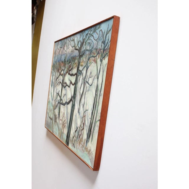 Mid-Century Modern Sr Glasser Nature Study Oil on Canvas For Sale - Image 3 of 13