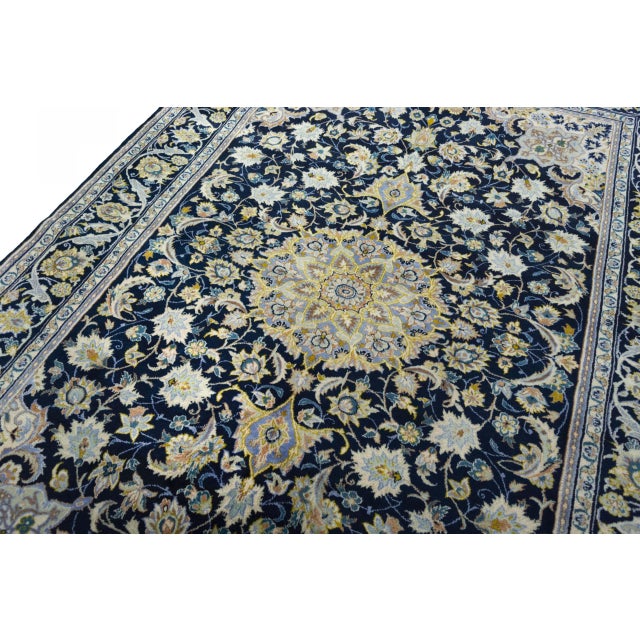 Hand-Knotted Kashan Oriental Rug For Sale - Image 5 of 13