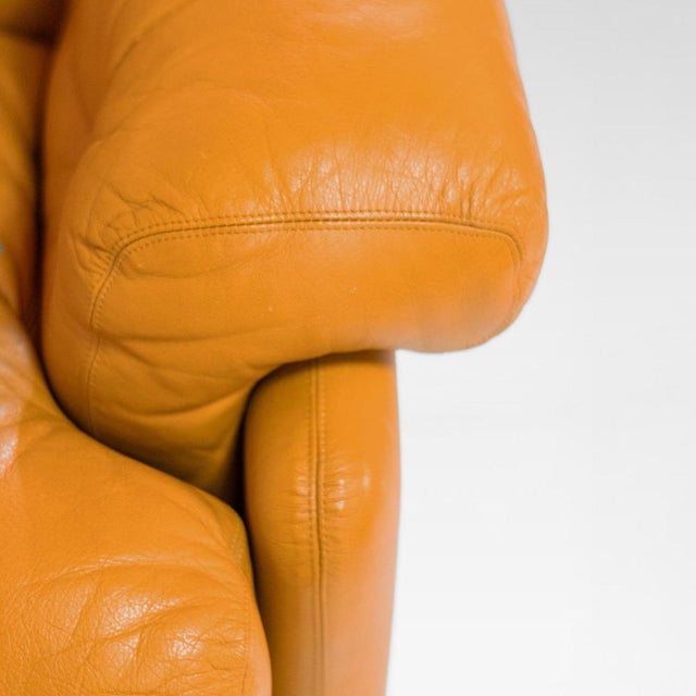 Vintage Coronado Brown Leather Chairs by Tobia Scarpa for C&B Italia, 1972, Set of 2 For Sale - Image 11 of 18