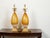 Mid 20th Century Pair of Venetian Murano Glass Pineapple Style Table Lamps with Gilt Scrolls For Sale - Image 5 of 8