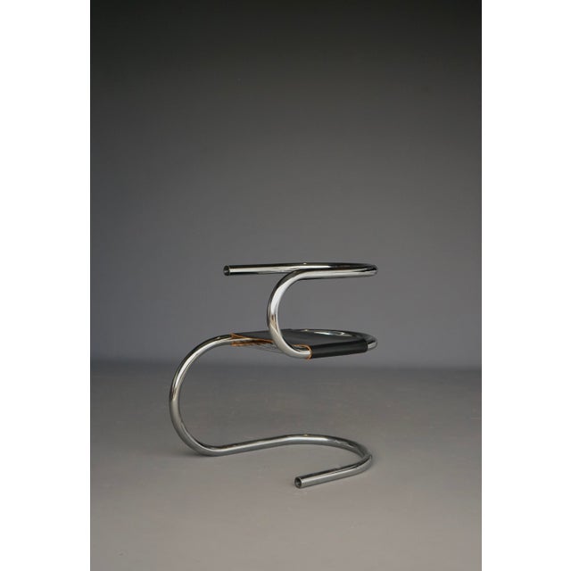 Tubular Side Chair by Wim van den Bergh, 1980s For Sale - Image 14 of 14