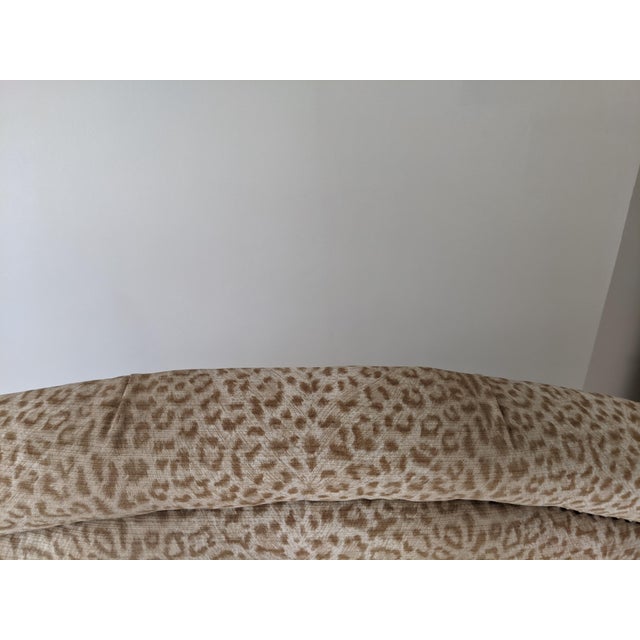 Custom Made Leopard Animal Print Upholstered Queen Headboard Chairish