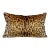 The House of Scalamandré Leopardo Lumbar Pillow, Ivory, Gold & Black For Sale