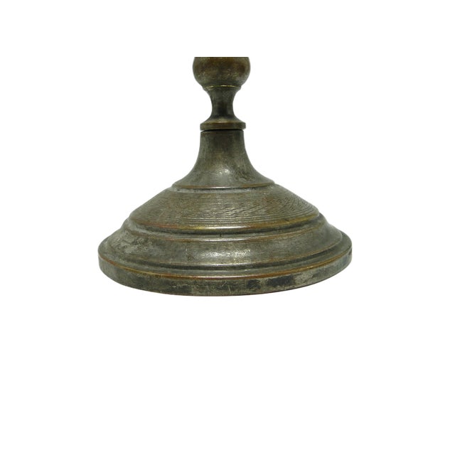 Eclectic Gilloched Candlestick, 1900s For Sale - Image 6 of 13