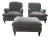 Pair Hickory Chair "Haydon" Lounge Chairs in Pierre Frey Fabric + Matching Ottoman (Optional) For Sale