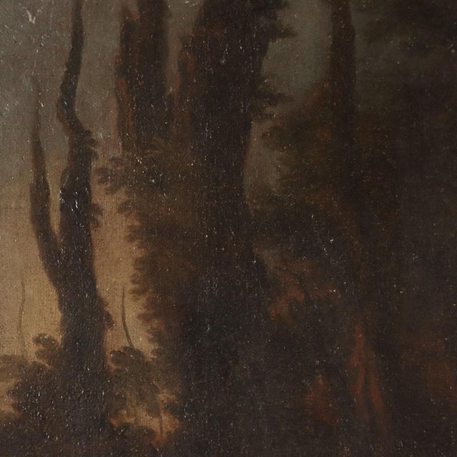 Virgin Mary with Child and Saint John, Oil on Canvas, 17th Century, Framed For Sale - Image 8 of 12
