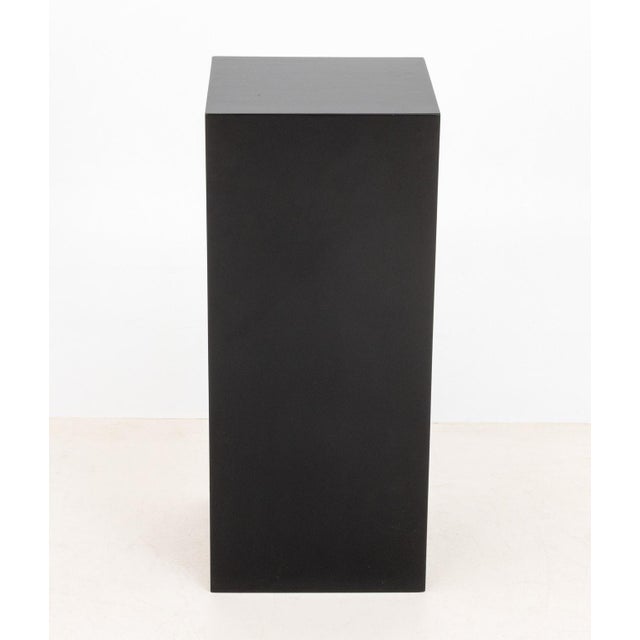 Modern Ebonized Wood Rectangular Pedestal. 30" H x 13" W x 13" D. Provenance: From an Upper East Side Estate.