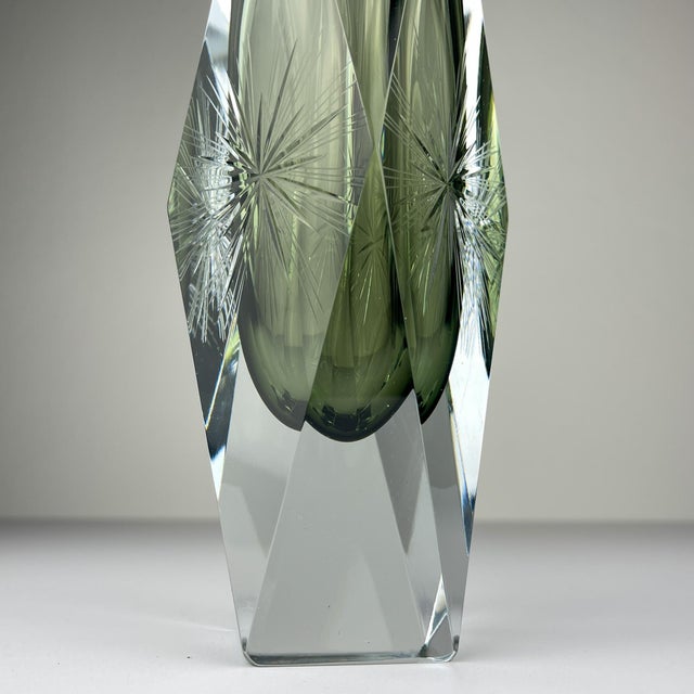 Gray Sommerso Murano Glass Vase by Pagnin & Bon, Italy, 1960s For Sale - Image 8 of 16