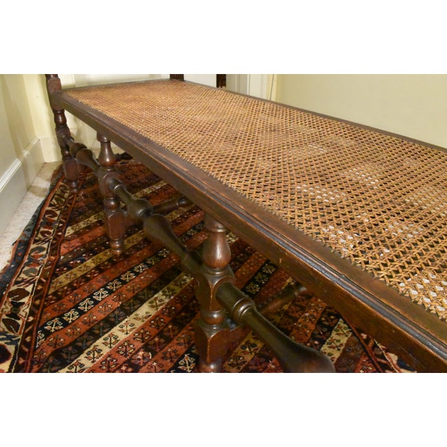 Wood 18th Century English Baroque Caned Seat Day Bed For Sale - Image 7 of 8