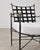 Black Set of Four Mario Papperzini Amalfi Iron Lounge Garden Chairs For Sale - Image 8 of 18