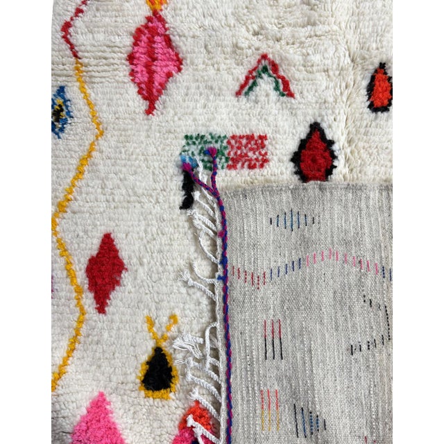 Authentic Azilal Wool Rug - 8.9 X 5.2 Ft For Sale - Image 4 of 8