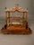 French Folk Art Finch Bird Cage in Fruitwood & Steel, Circa 1890 For Sale - Image 4 of 14