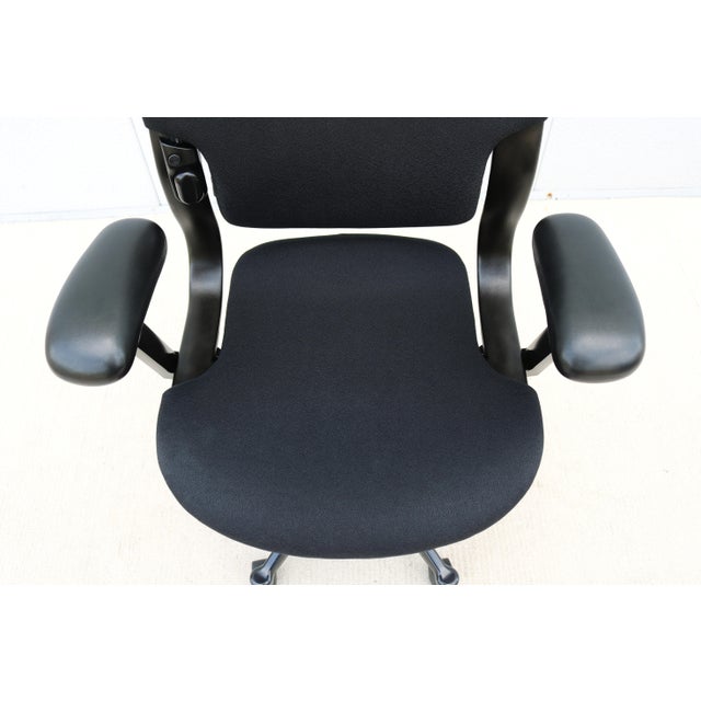 Herman Miller Equa 2 Ergonomic Swivel Task Chair in Black Fabric, Adjustable For Sale - Image 14 of 18