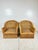 Boho Chic Vintage Wicker Works Style Braided Wicker Lounge Chair and Ottoman Set For Sale - Image 3 of 10