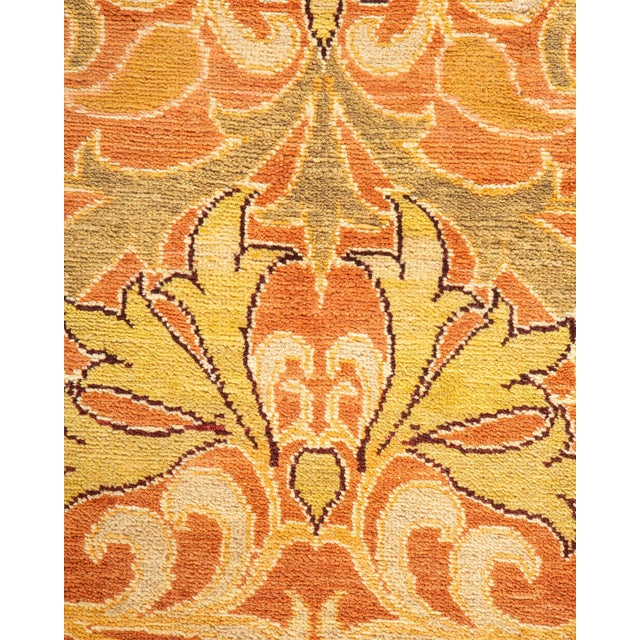 Traditional Eclectic, One-of-a-Kind Hand-Knotted Area Rug - Orange, 8' 1" x 10' 4" For Sale - Image 3 of 8