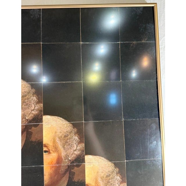 Metal "Four Georges" #1/5 — Framed Collage, Herbert Simon 2008 For Sale - Image 7 of 10