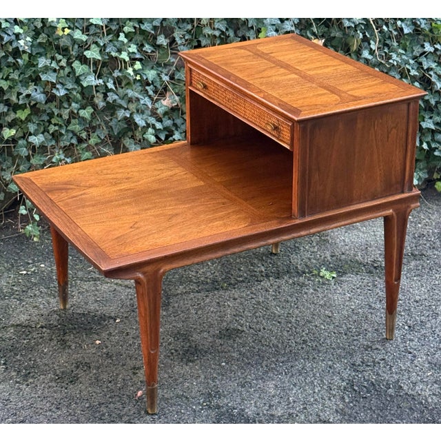 Vintage Imperial Furniture Mid-Century Modern Step-End Table For Sale - Image 10 of 12
