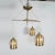 Vintage Gold-Flecked Murano Glass Suspension Chandelier For Sale - Image 4 of 9