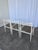 Brown Vintage White Wooden Chair with Fabric Seat, 1970s For Sale - Image 8 of 18