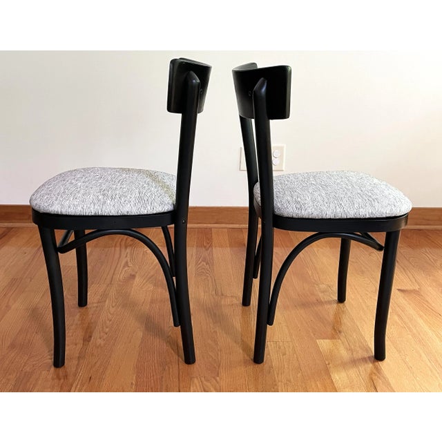 Mid-Century Modern Restored Thonet Bentwood Bistro Chairs - A Pair For Sale - Image 3 of 12