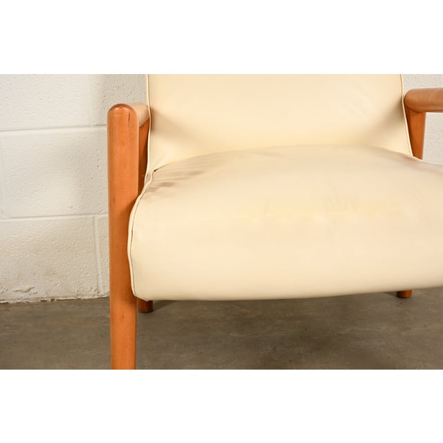 Brown Leslie Diamond for Conant Ball Mid-Century Modern Sculpted Solid Birch Lounge Chair, 1950s For Sale - Image 8 of 14