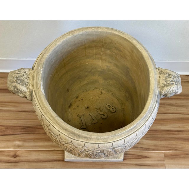 Oversized Resin Rams Head Urn For Sale - Image 10 of 11