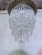 1970s Italian Silver Upside Down Layered Cake Chandelier For Sale - Image 4 of 8