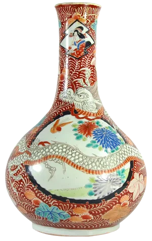 19th Century Porcelain Japanese Vase Saishuntei Arita